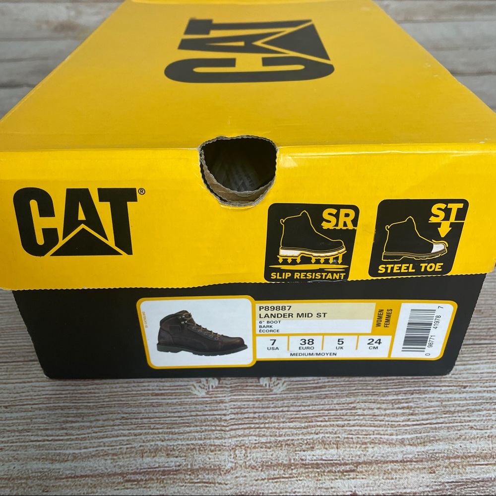 Cat lander mid st steel toe boot
